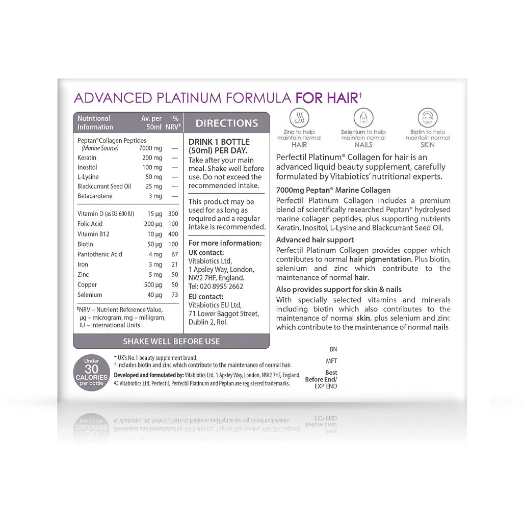 Perfectil Platinum Collagen Hair Drink - Image 3