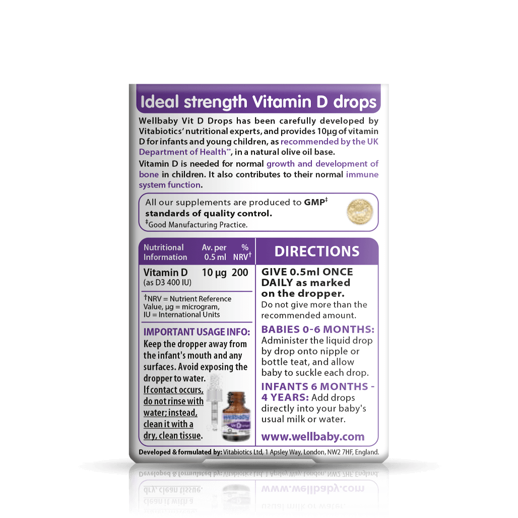 Wellbaby Vitamin D Drops - Image 3